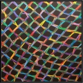The net, La rete. (8), cm 150x150, acrylic color on linen  canvas (priv. coll.)