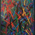 Barricade, cm 150x180, acrylic color on linen canvas
