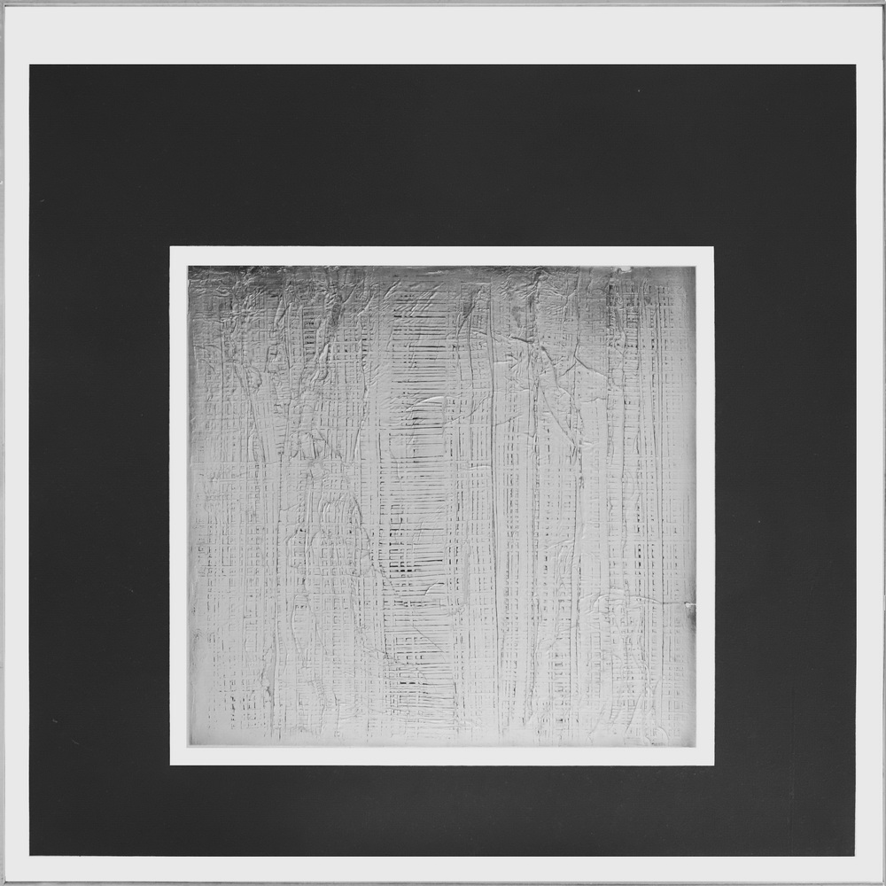 1976 - SUDARIO,  90x90 cm, oil and acrylic on canvas Leonardesca 5RS  (priv. coll.)