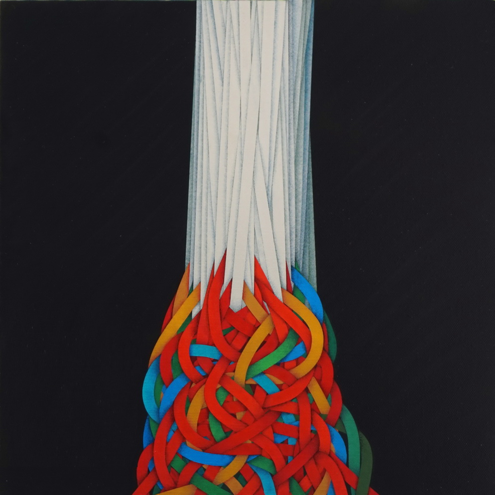 THE ROOT, La Radice, 40x40 cm, acrylic color on canvas