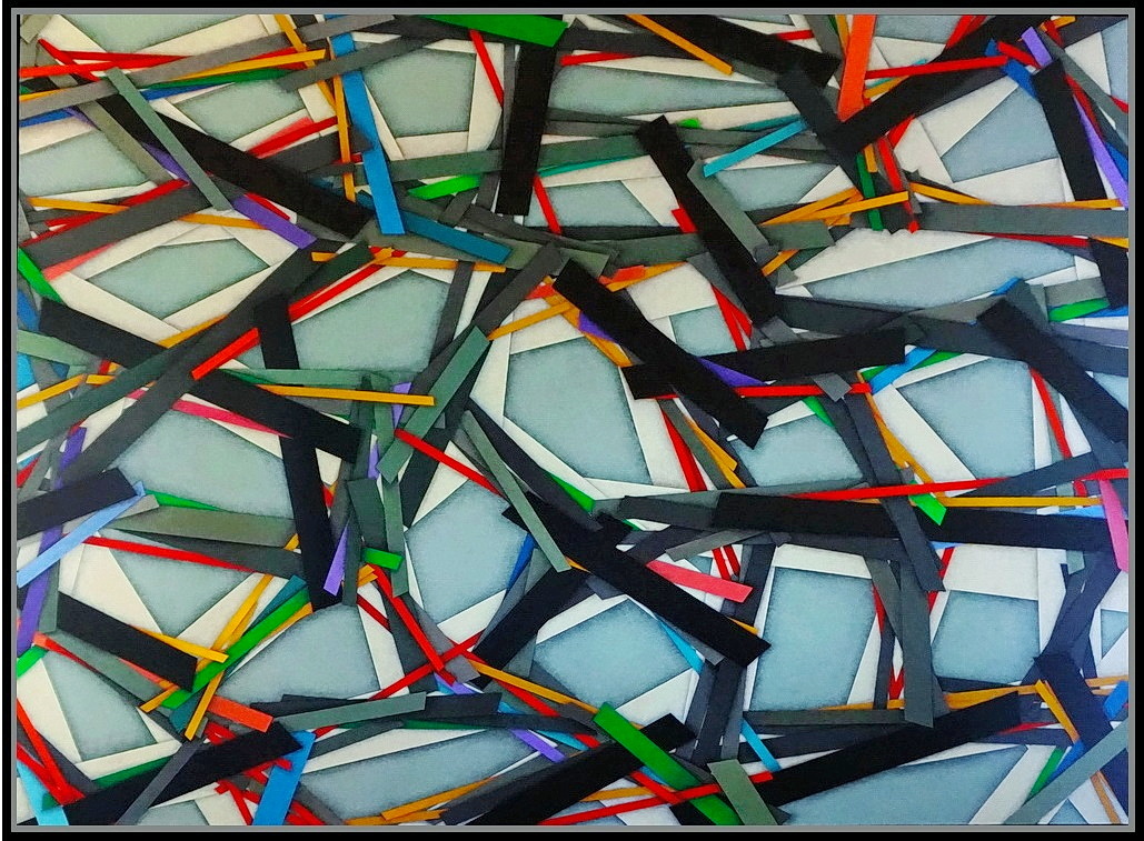 2013- La rete, cm 200 x 145, Acrylic color on linen canvas