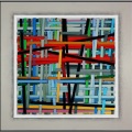 BARRED, 80x80 cm, Acrylic color on  canvas