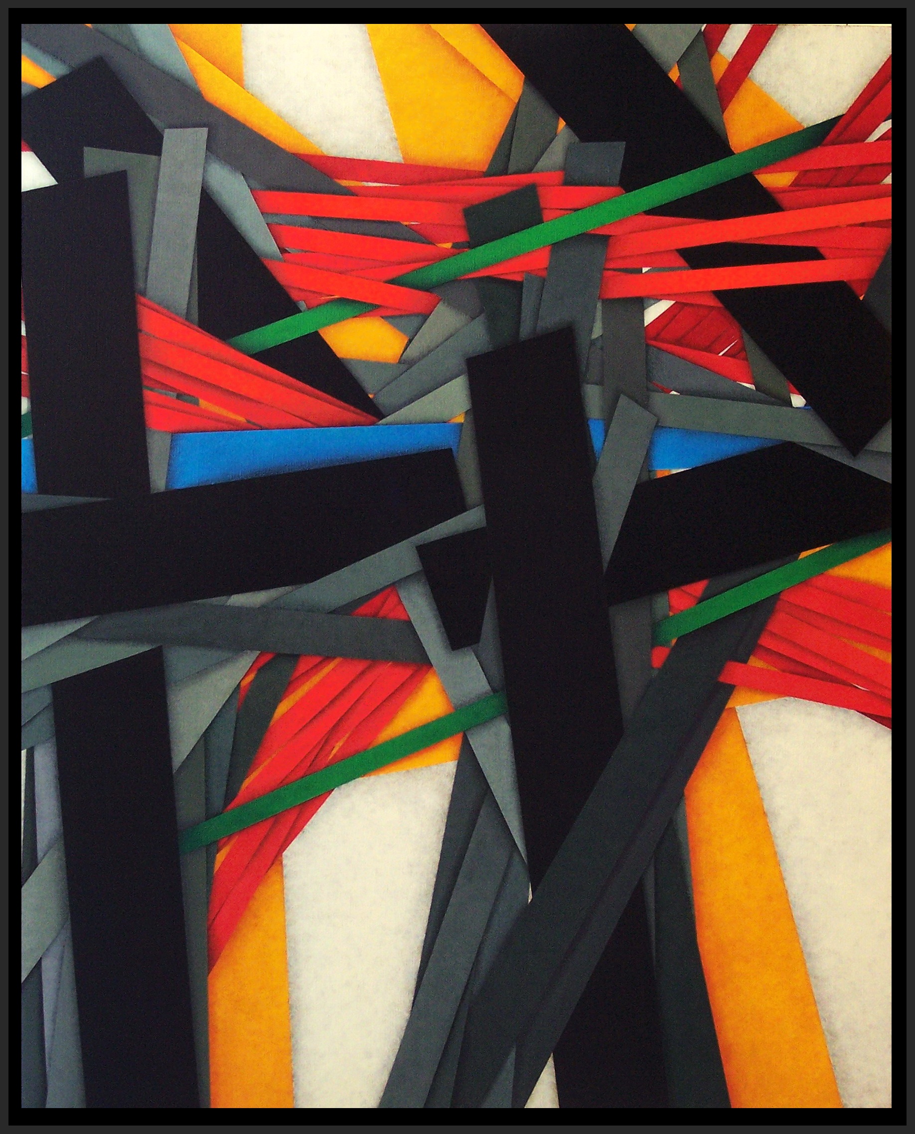 TRALICCIO, Power pole 12, cm 80x100, acrylic color on canvas