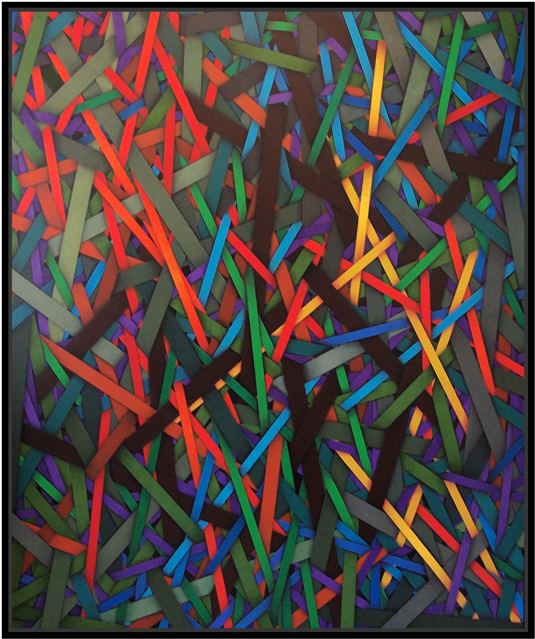 Barricade, cm 150x180, acrylic color on linen canvas