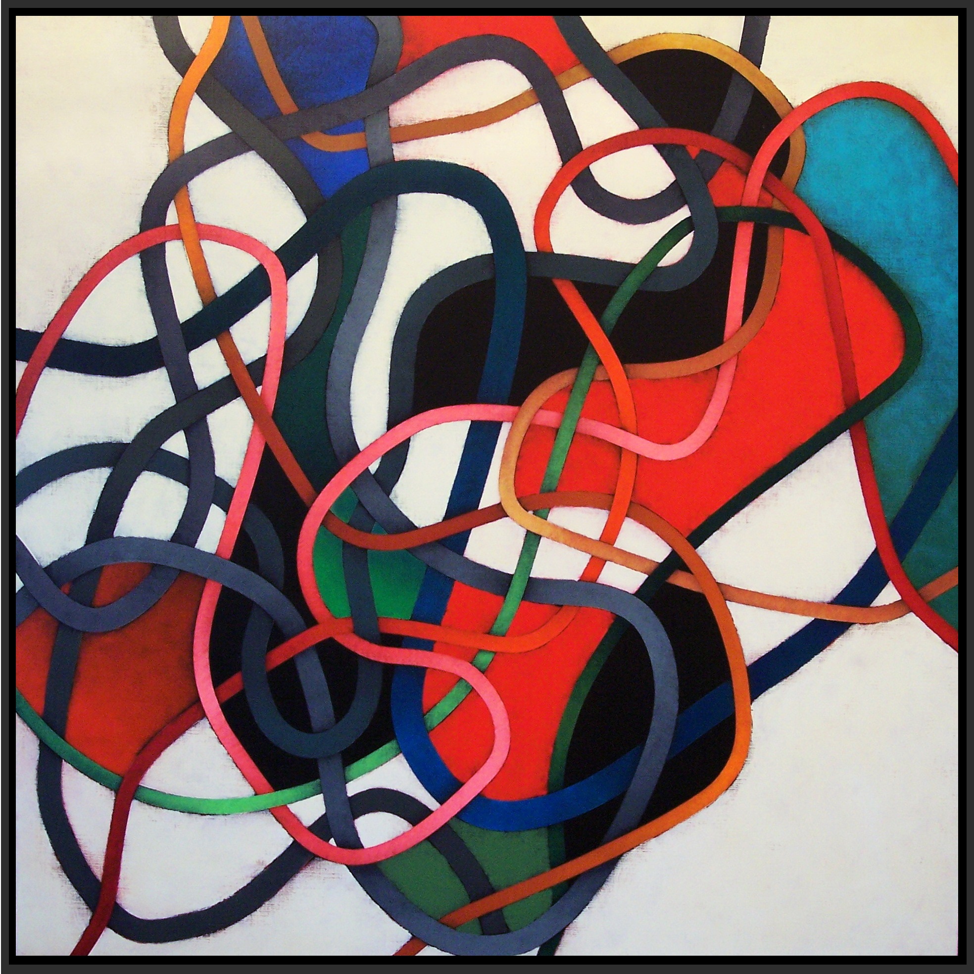 Cercando Russi, cm 120 x 120, Acrylic color on canvas