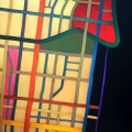 Map, Palmetto Bay, 80x90 cm, acrylic color on canvas