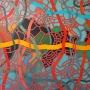 Territory, cm 100 x 100, acrylic color on linen canvas